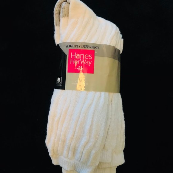 Hanes Her Way Slouch Socks 90s 80s Scrunch Aerobic - Picture 1 of 3